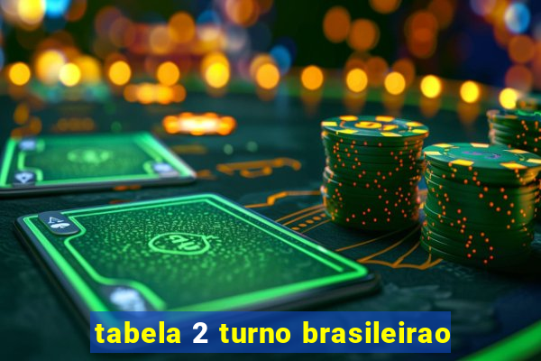 tabela 2 turno brasileirao